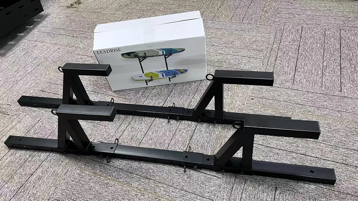 Surfboard Wall Rack  Versatile Hanger for Shortboards, Skimboards & Longboards, Doubles as a Stand
