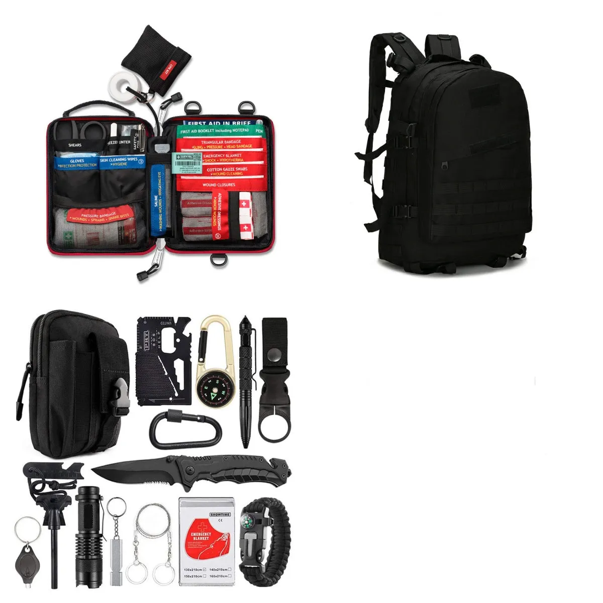 Survival kit for Outdoor Camping Multi-Function Tools