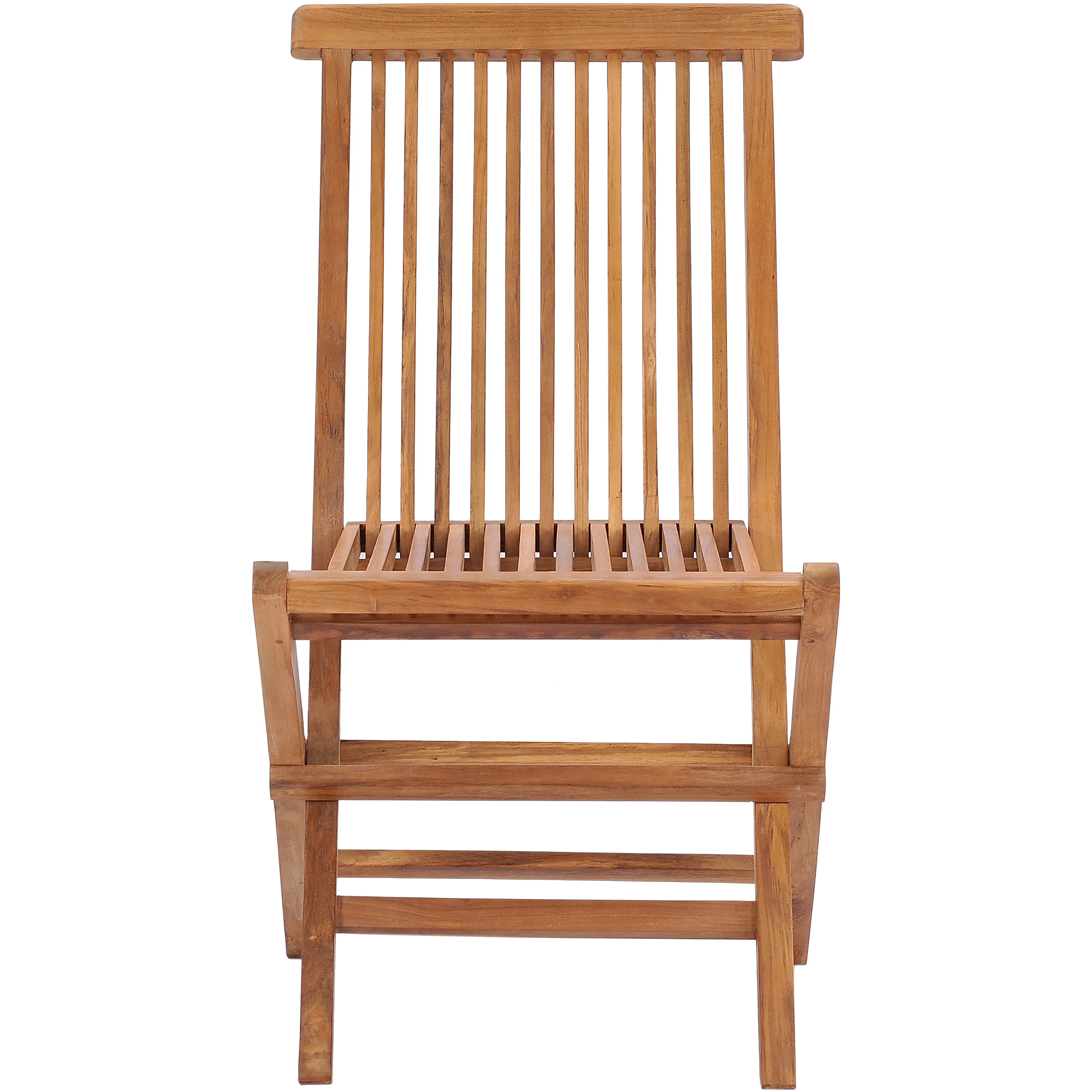 Teak Wood California Folding Side Chair (set of 2)