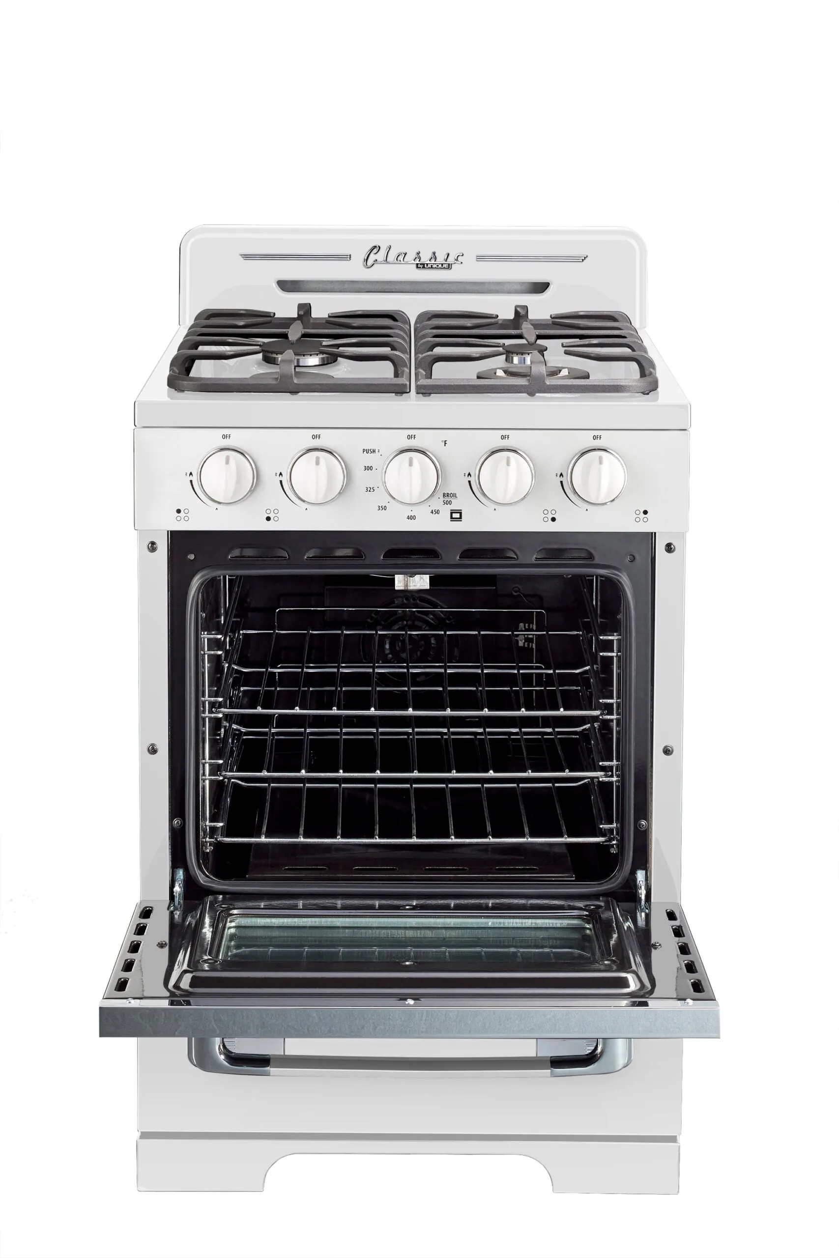 Unique 24" Classic Retro Propane Range (Battery Ignition)